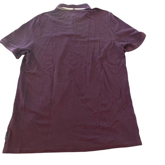 Ted Baker London Men's Pocket Knit Polo SS Shirt Burgundy Size 6 - Picture 5 of 7